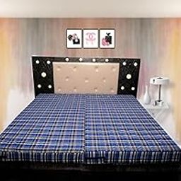 GLEMON Cotton King Size Mattress Cover/Protector BedCover with Zip/Chain Closure, Stylish Lightweight Bed Cover Fitted Style Mattress Protector All Multicolor (King 72X72X4)-6