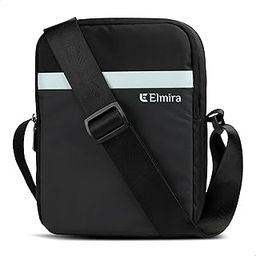 Sling bag for men - one side bag for carry passport office document, mini stylish small traveling chest crossbody hand bags men's & women (water-resistant, Black, 9 Inch)-2