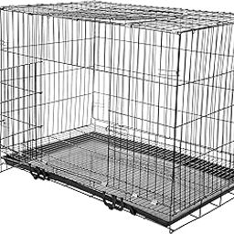Amazon Basics Foldable Metal Wire Dog Cage/Crate/Carrier with Tray, Single Door, 36 Inch, Black-15