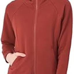 woodland Womens Cotton Polyester Casual Regular Fit Sweatshirt (Scarlet Red)-picture-0