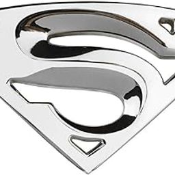 Careflection 3D Superman Silver Badge Emblem Sticker Decal for All Car Bike SUV Mobile Laptop (5.5 x 3.5 cm)-image-16