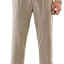 snitch Men Formal Trousers | Tailored Pleated Design with Regular Fit & Smooth Texture | Premium Polyester Blend for Office, Meetings & Special Occasions-picture-32
