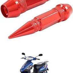 LOVMOTO Universal 2PC Spiked Aluminum Stem Valve Caps Dustproof Tire Wheel Stem Caps for Cars,SUVs,Trucks Bicycles and Motorcycles Comfortable with Oma-St-ar-image-78