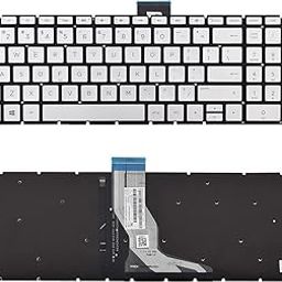 S Vioce Sparrow Vioce 15BS 15BP 15BR 15BW 15GBR 15QBD 15ZBW 17G-BR 15-RA 15RB 17BS 17BR 17AE 17AK 17AR Internal Laptop Keyboard (Silver)-18