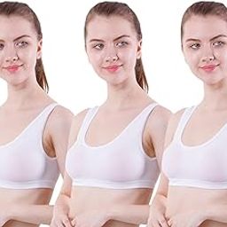 Women's Cotton Spandex Non Padded Non-Wired Sports Bra Full Coverage-picture-46