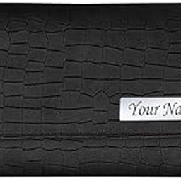 The Wallet Store Personalized Brick Style Clutch & Perfume Gift Set For Her | Made of Cruelty-Free Leather | Best Gift For Wife, Sister, Mother, Girlfriend (Black)-24