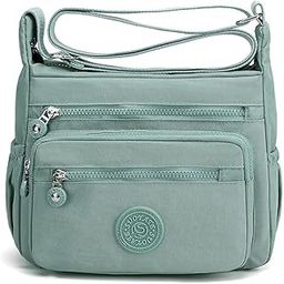 Women Crossbody Bag Waterproof Nylon Multi-layer Crossbody Bag Casual Satchel Bag Shoulder Bag Messenger Bag Travel Crossbody Bag Day Pack-image-68