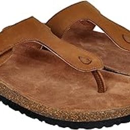 Genuine Nubuck Leather Slipon Adjustable Sandals for All Day & Ethnic Wear-image-15