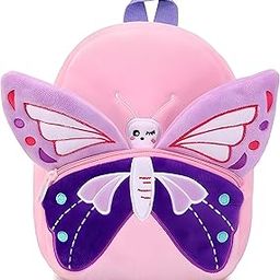 Cute Small Toddler Kids Preschool Backpack butterfly design Nursery Preschool Playschool School Picnic Travelling Bag for Baby Boy Girl Age 2 to 5 Years-45