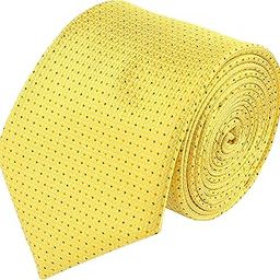 Kavove The Work of Art Abstract Yellow Necktie For Men-image-45