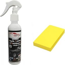 SHOPONE Vinyl & Leather Polish Conditioner Restorer Protectant for Long Lasting Shine. A Complete Car Dashboard Polish Interior Surface Care 200 mL For Dutson go plus-image-93