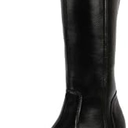 Women's Knee Length Side Zipper Closure Pointed Toe Flared Heel Boots-image-7