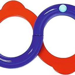 BBD kitchen shop 8 Shape Infinite Loop Interaction Balancing Track Toy Creative Track with Bouncing Balls for Children, Best Hand-Eye Coordination Developing Indoor Games (Multicolor)-0