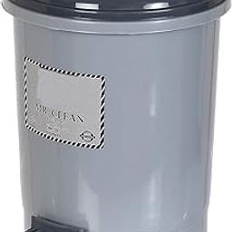 Urbane Home 2.5 Liter Mini Desktop Plastic Dustbin With Lid|Small Dustbin For Kitchen, Office, Car|Tiny Garbage Trash Bin (Grey)-picture-26