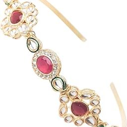 Kundan Studded Bridal Festive Hairband for Women and Girls-image-19