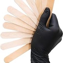 COSLUXE Wide Wax Sticks, Large Wood Wax Spatula Applicator, Body Hair Removal Craft Sticks Applicator Spatula Wooden Waxing Spatulas for home use or salon (100- pcs)-image-79