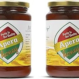 Apera Pure and Natural | NMR lab tested |Raw honey | Original | Multiflora Honey | Packed in hygienic honey factory |From our own beekepping| 100% pure|organic honey| 1kg pack of 2|-23