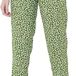 Women's Green Floral Printed Lounge Pants/Pyjama Pants-image-59