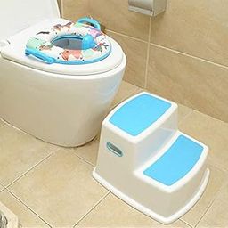 AZOD Two Step Kids Step Stools, Squatty Potty, Toddler Stool for Toilet Potty Training | Slip Resistant Soft Grip for Safety as Bathroom Potty Stool & Kitchen Step Stool-picture-18