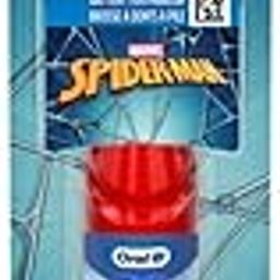 Oral-B Kid's Battery Manual Toothbrush Featuring Marvel's Spiderman, Soft Bristles, For Kids 3+, 1 count,Red-image-63