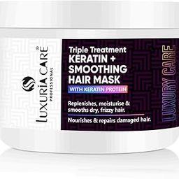 Luxuria Care Triple Treatment Keratin+ Smoothing Mask For Deep Nourishing & Prevents Hair Loss | With Keratin Protein | 300ml-13