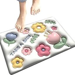 3D Cute Bathroom Mat Rug Diatomite Absorbent Bath Carpet Quick Drying Shower Bathtub Foot Door Floor Mat Home Decor Bath Mat Diatomaceous Earth Shower Mat-image-5
