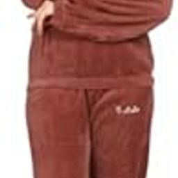 Winter Women Woolen Plain Velvet Winter Nightwear Suit Top and Pajama Set, Regular Comfort Fit (28 Till 34) Red-picture-11