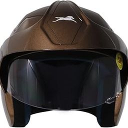 TVS Half Face Helmet for Men and Women, Brown, Size L, ISI and DOT Certified-image-35