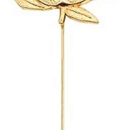 Men's Lotous Flower Bunch With Gold Lapel Pin Gold Alloy Brooch For Men And Boys-19