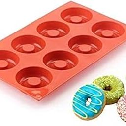Perfect Pricee Soap, Candle, Resin Art and Crafting Tool, Muffin, Cake, Soap Bombs, Model, Repillica Moulds Mold DYI kit, Hobby Kits, Kids Activity Tool (Round Donut 8)-image-45