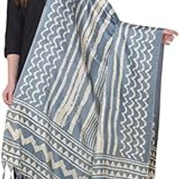 Women's Art Silk Printed Dupatta (Grey)-PID47017-picture-44
