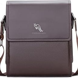 Leather Retro Men's Shoulder Messenger Sling Bag,Brown-image-61