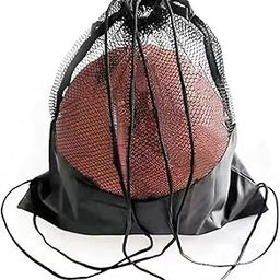 Fitcozi Small Drawstring Ball Bag, Mesh Foldable Sport Equipment Bag, Soccer, Gym, Beach-9