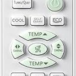 BSPS AC Remote Compatible for Haier 1.5 Ton Twin Inverter Split AC Remote 3 Star/ 5 Star, White (Your Old Remote Must be Exact Same)-picture-13