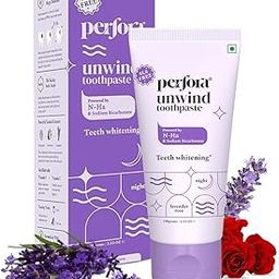 Perfora Unwind Toothpaste | Teeth Whitening & Superior Cleaning | SLS & Fluoride Free Toothpastes | N-Ha For Teeth Remineralisation | Healthy Gums & Complete Dental Care | Lavender Rose | Pack of 1-image-95