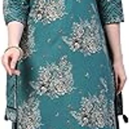 Women Cotton Straight Kurta Palazzo Suit Set-26
