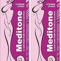 Meditek Meditone 450ML Ayurvedic Syrup for Irregular Period White Discharge Health Tonic 225ML (Pack of 2)-image-80