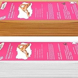 Gypsy Non-woven Body Waxing Strips - 300 Pcs - Pack of 5 - Beige - Hair Removal Wax Strips for Full Body, Face, Legs, Underarms, Facial Eyebrow - Disposable & Anti-Bacterial.-image-83