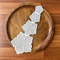 Flower Mold 4 in 1 Decorative Epoxy Resin Art Mould DIY Art and Craft-13