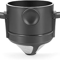 CESITRA Pour Over Coffee Maker,Portable Stainless Steel Reusable Coffee Filter Mini Collapsible Paperless Single Serve 1-2 Cup Coffee Dripper Cup Easy To Clean For Travel Camping Offices Backpacking-image-81