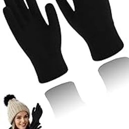 Knit Magic Gloves - Stretch Warm Gloves for Women Men, Full Finger Knitted Gloves (1 Pair)-image-4