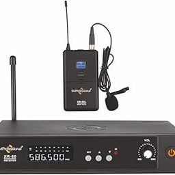 THE L.T TUNES Studiomaster Professional XR 60 L UHF Wireless Microphone System – Single Channel with Handheld Mic, 100 Selectable Frequencies, Ideal for Stage, Events & Public Speaking-image-3