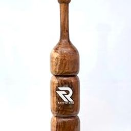 Rayy 6Kg Wooden Indian Mugdar, Clubs, Meel, Clubbell, Karla Kattai, Mugdar, (Idumban Styled) Original Manufactured from Ray (6, Kilograms)-image-26