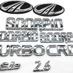 SINEX Car Monogram Emblem Decals Logo for Mahindra Scorpio Crde Turbo 2.6-image-7
