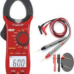 MECO Instrument 27 Auto BL 600A AC Auto Ranging 3½ Digit 2000 Counts Temp Digital Clamp meter Digital Multimeter (Red 2000 Counts)-29
