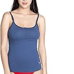 Women's Basic Solid Cotton Camisole Girls Scoop Neck Slip with Adjustable Soft Strap/Ladies Stylish Casual Cami Tank Top.-image-86