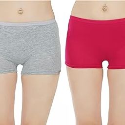 Pack of 2 Pure Cotton Seamless Plain Solid Boyshort Panties for Women Underwear Briefs Low-Waist Boyshorts Stylish Undergarments | Boy Shorts for Girls-image-66