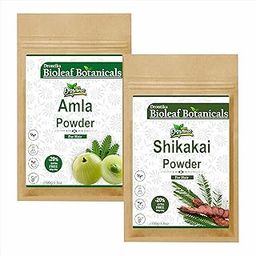 Drontika Bioleaf Botanicals 100% Organic Shikakai & Amla Powder (100g+100g=200g)-25