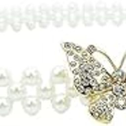 Rhinestone Elastic Waist Belt, Beaded Stretchy Slim Waistband, Belly Chain Kamarband for Women's Dresses, Free Size-image-74