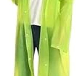 EVA Waterproof Rain Coat Hooded Universal Outdoor Water Resistant Portable Suit for Men Women Boys and Girls (Green1)-55